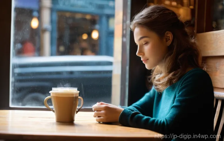 사진 편집 툴의 최신 트렌드 - **Prompt 1: AI Auto-Correction for a Caf&eacute; Scene**
    "A photorealistic image of a young woman, eleg...